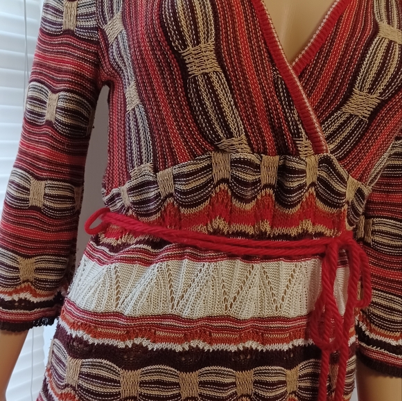 Vintage 60s 70s Colors Loose Knit Sweater - Picture 7 of 16